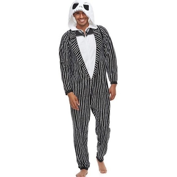 Disney Other - Disney The Nightmare Before Christmas one piece union jack fleece outfit